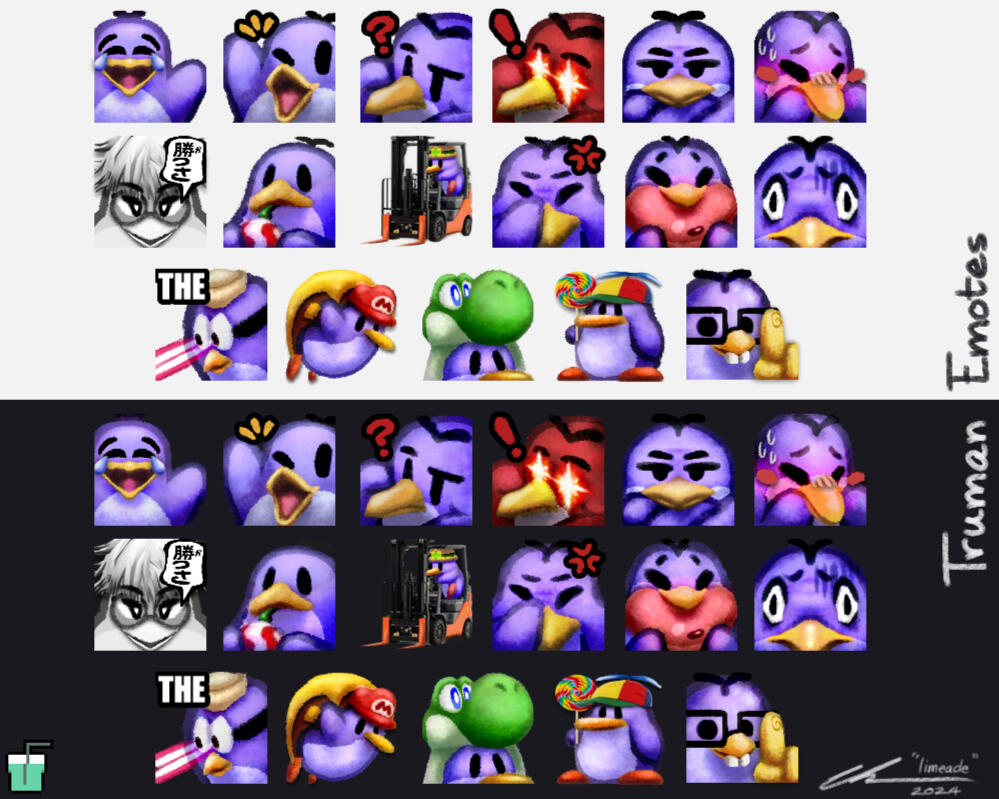 "Truman emotes" (1000x800)