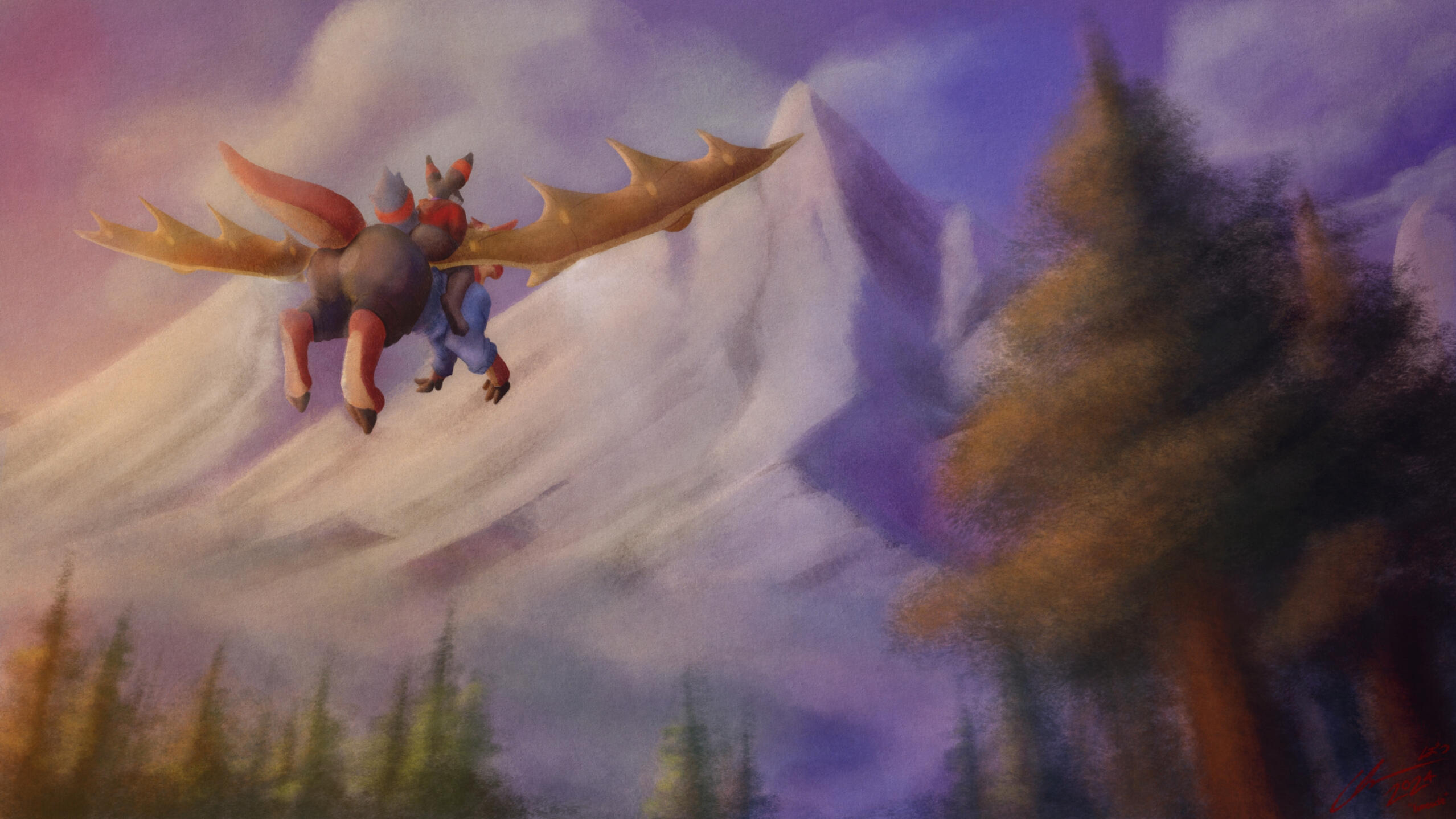"Exploring the Mountains" (2560x1440)