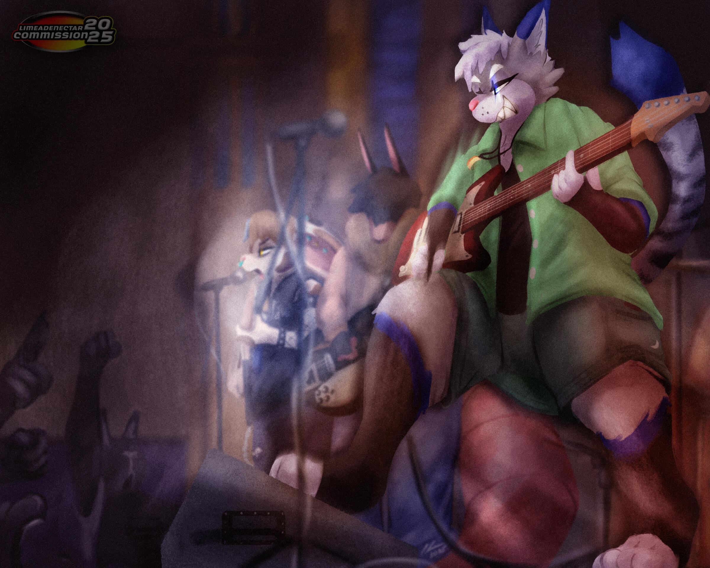 "Moxie Rocking Out" (3000x2400)