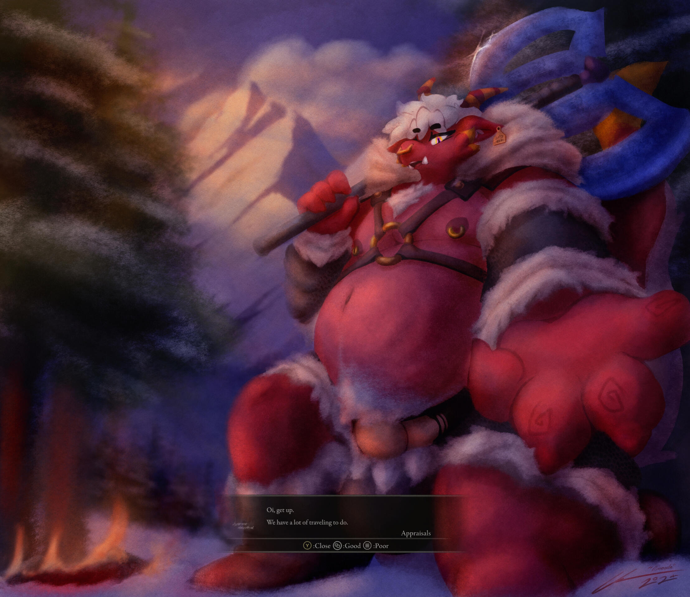 "Traveling with Slyfer" (3000x2800)